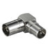 Фото #1 товара Wentronic Coaxial Angle Adapter - Coaxial Socket to Coaxial Plug 90 - metal - RCA - RCA - Silver