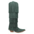 Dingo Wild Child Fringe Snip Toe Cowboy Womens Green Casual Boots DI276-300 9 - фото #1