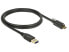 Delock 83717 - 1 m - USB A - USB C - USB 3.2 Gen 2 (3.1 Gen 2) - Male/Male - Black