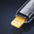 Фото #4 товара 3w1 kabel przewód USB - USB-C / Lightning / micro USB 3.5 A 1.2m niebieski