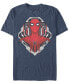 Фото #1 товара Marvel Men's Spider-Man Morphed Spidey Tech Badge Short Sleeve T-Shirt