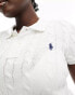 Фото #3 товара Polo Ralph Lauren knitted polo in white with logo