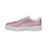 Фото #6 товара Puma Carina 2.0 Glitter Lace Up Toddler Girls Pink Sneakers Casual Shoes 391413