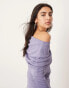 ASOS EDITION jersey long sleeve slouchy maxi dress with layering detail in blue