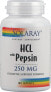 Фото #1 товара solaray Betaine HCL with Pepsin  Бетаин гидрохлорид с пепсином 250 мг 180 растительных капсулы