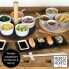 10tlg Sushi Set Schieferplatte + Schalen