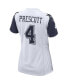 Фото #4 товара Women's Dak Prescott White Dallas Cowboys Alternate Game Jersey