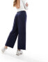 Vero Moda tailored straight leg trouser in navy