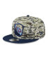 Men's Camo, Navy Tennessee Titans 2023 Salute To Service 9FIFTY Snapback Hat - фото #3