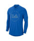 Фото #3 товара Men's Blue UCLA Bruins Campus Tri-Blend Performance Long Sleeve Hooded T-shirt