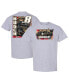Фото #2 товара Men's Heather Gray Kyle Busch 3CHI Car T-shirt