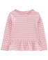 Toddler Striped Peplum Top 2T