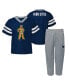 Фото #2 товара Toddler Boys and Girls Navy Penn State Nittany Lions Two-Piece Red Zone Jersey and Pants Set