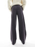 Stradivarius Tall tailored pull on trouser in grey