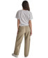 DKNY Women's Cotton Twist-Front V-Neck Short-Sleeve Top