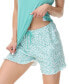 ფოტო #3 პროდუქტის Women's Printed Comfy 2 Piece Tank Top with the Shorts Pajamas Set