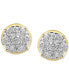 Diamond Round Halo Stud Earrings (2 ct. t.w.) in 10k Gold