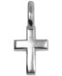 ფოტო #1 პროდუქტის Sterling Silver Cross Mini-Charm in Sterling Silver