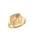 ფოტო #1 პროდუქტის Capricorn Goat Design Sterling Silver Garnet Gemstone Diamond Signet Ring