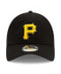 Фото #4 товара Men's Black Pittsburgh Pirates Logo Replica Core Classic 9TWENTY Adjustable Hat