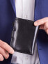 Фото #5 товара Мужское портмоне кожаное черное вертикальное на кнопке Portfel-CE-PR-PC-104L-PA.21-czarny 	Factory Price