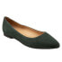 Фото #2 товара Trotters Estee T1556-309 Womens Green Narrow Leather Ballet Flats Shoes