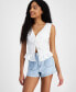 ფოტო #1 პროდუქტის Juniors' Peplum Corset Top