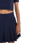 Mango mini skirt co-ord in navy