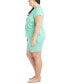 ფოტო #3 პროდუქტის Plus Size 2-Pc. Joyful Nautical Pajamas Set