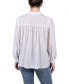 ფოტო #2 პროდუქტის Petite Crochet Long Sleeve Blouse