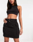 Фото #1 товара & Other Stories cargo mini skirt in black