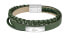 Фото #1 товара Fusion Green Leather Bracelet 2040319