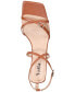 Фото #9 товара Women's Isabella Strappy Barely There Kitten-Heel Dress Sandals Extended Sizes 9-14