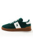 Polo Ralph Lauren Heritage Aera trainer with gumsole in green and white