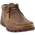 Фото #4 товара Ferrini Print Crocodile Belly Rogue Chukka Mens Brown Casual Boots 33722-10