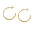 Фото #3 товара Gold-plated round earrings Creole SAUP09