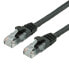 Фото #1 товара VALUE UTP Cable Cat.6 - halogen-free - black - 1.5m - 1.5 m - Cat6 - U/UTP (UTP) - RJ-45 - RJ-45