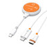 Фото #1 товара j5create JVAW62 ScreenCast USB-C® Wireless Display HDMI™ Extender - White and Orange - 1920 x 1080 pixels - AV transmitter & receiver - 15 m - Wireless - Orange - White - HDCP