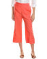 Hiho Mellow Linen Capri Pant Women's Red S