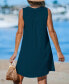 Women's Chartreuse Sleeveless V-Neck Mini Beach Dress