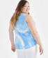Фото #2 товара Легкая трикотажная блузка Macy's Style & Co Plus Size V-Neck для женщин