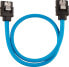 Фото #3 товара Corsair Premium Sleeved 24 pin-Polig-ATX-Kabel Typ4 (Generation 4-Serie) Blau