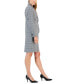 ფოტო #3 პროდუქტის Women's Glen Plaid Single-Button Skirt Suit