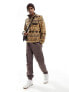 Фото #3 товара Polo Ralph Lauren fair isle print polar fleece half zip sweatshirt in beige marl