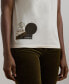 ფოტო #3 პროდუქტის Women's Graphic Cotton-Blend Jersey Tee