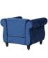 Фото #7 товара 39" Modern Sofa Dutch Plush Upholstered Sofa, Solid Wood Legs, Buttoned Tufted Backrest