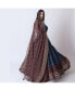 ფოტო #3 პროდუქტის Women's Blue and Maroon Bandhani Printed Chaniya Choli