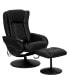 Фото #1 товара Massaging Multi-Position Plush Recliner Chair With Side Pocket And Ottoman