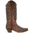 Фото #1 товара Corral Boots Glitter Studded Snip Toe Cowboy Womens Brown Casual Boots E1508