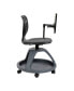 Mobile Desk Chair - 360° Tablet Rotation And Storage Cubby